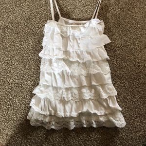 Hollister Ruffle Lace tank top M